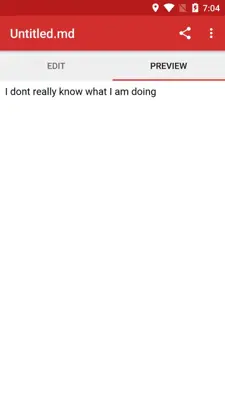 Simple Markdown android App screenshot 1